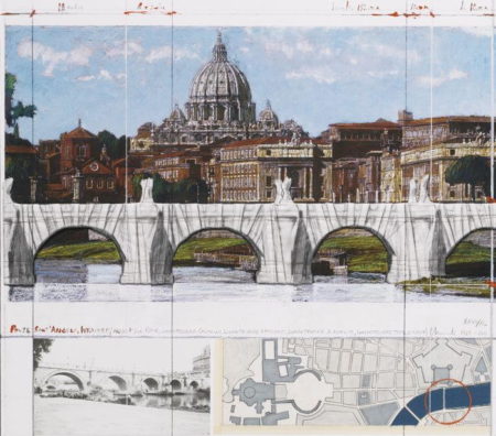 Ponte Sant'Angelo, Wrapped, Project For Rome-2011 Ponte Sant'Angelo, Wrapped, Project For Rome-2011