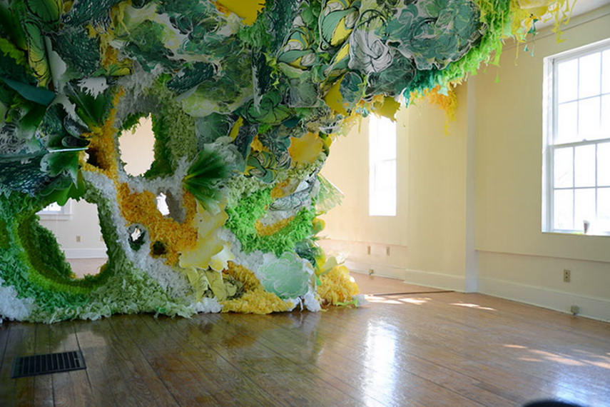 The artist is currently on the residency in san Francisco and has an exhibition in London gallery
