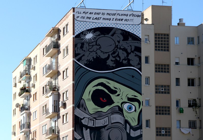 DFace - Damn Those Flying D-Dogs - Malaga, Spain, 2013 - detail