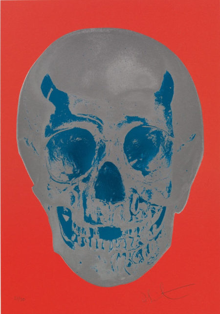 Coral Red Silver Gloss True Blue Skull (Till Death Do Us Part)-2012 Coral Red Silver Gloss True Blue Skull (Till Death Do Us Part)-2012