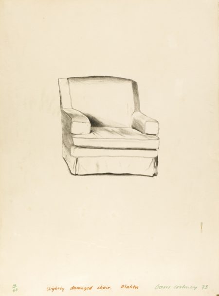 Slightly Damaged Chair, Malibu-1973 Slightly Damaged Chair, Malibu-1973