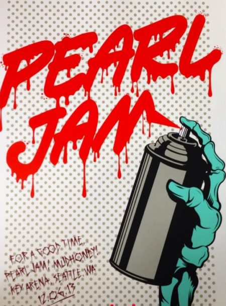 Pearl Jam Seattle Poster-2013 Pearl Jam Seattle Poster-2013