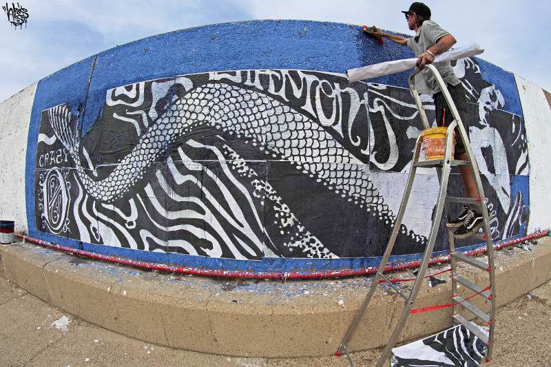 Diamond - Mermaid Island #2, Blue Flow Festival, Ventotene, 2015, photo credits - artist