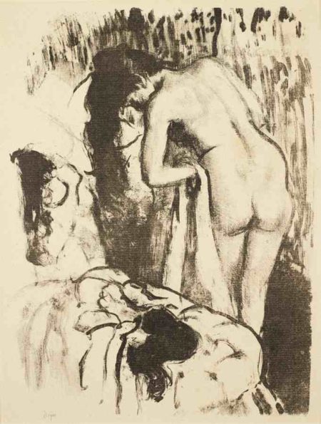 Femme nue debout, a sa toilette (Nude Woman Standing, Drying Herself)-1892 Femme nue debout, a sa toilette (Nude Woman Standing, Drying Herself)-1892