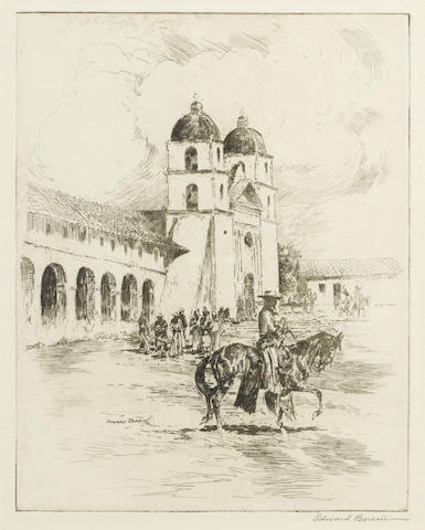 An Old Time Christmas Mission Santa Barbara-1920 An Old Time Christmas Mission Santa Barbara-1920