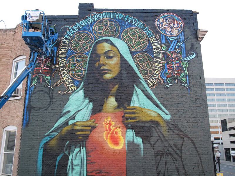 El Mac x Retna - Ave Maria - Salt Lake City, 2009 - 2