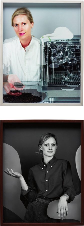 Two Works: Woman, Espresso Machine; Girl-2011 Two Works: Woman, Espresso Machine; Girl-2011