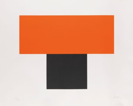 Ellsworth Kelly - Red-Orange Over Black (Axsom 71)-1970 Ellsworth Kelly - Red-Orange Over Black (Axsom 71)-1970