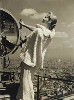 Lisa Fonssagrives on the Eiffel Tour, for Vogue, Paris-1939 Lisa Fonssagrives on the Eiffel Tour, for Vogue, Paris-1939