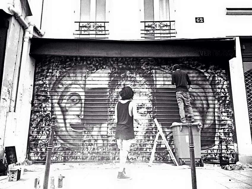 Fansack x Colasa - Untitled, work in progress, Paris, France, 2015