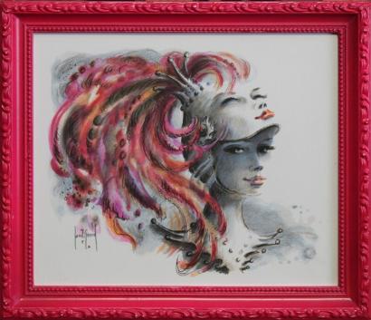 Femme au masque- Femme au masque-