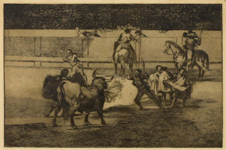 Banderillas de Fuego, Plate 31 from La Tauromaquia-1876 Banderillas de Fuego, Plate 31 from La Tauromaquia-1876