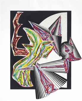 Then came death and took the butcher, from Illustrations after El Lissitzsky's Had Gadya-1984 Then came death and took the butcher, from Illustrations after El Lissitzsky's Had Gadya-1984
