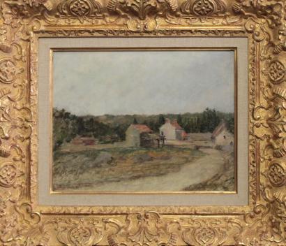 French School of the Twentieth Century - View of the Village- French School of the Twentieth Century - View of the Village-