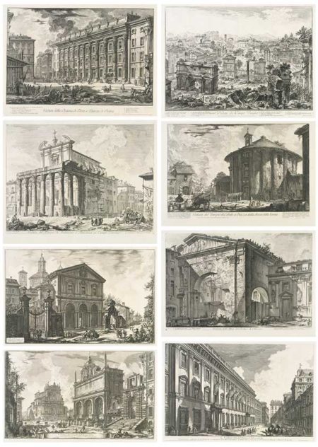 Views Of Rome: 10 Plates-1760 Views Of Rome: 10 Plates-1760
