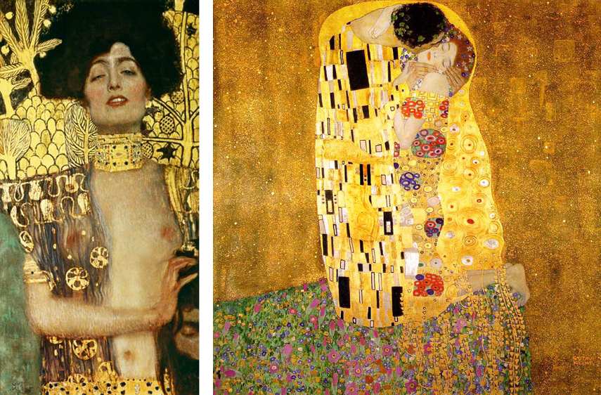 Gustav-Klimt-Klimts-Collages-Images-via-principlegallerycom