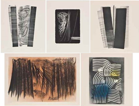 Five plates, from Farandole - Series B-1970 Five plates, from Farandole - Series B-1970