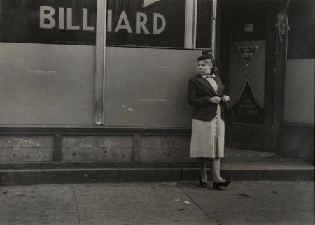 New York (Woman and Billiard Sign)-1942 New York (Woman and Billiard Sign)-1942
