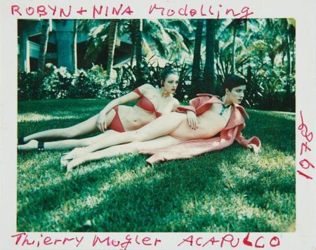 Robyn & Nina modelling Thierry Mugler Maillots, Acapulco-1978 Robyn & Nina modelling Thierry Mugler Maillots, Acapulco-1978