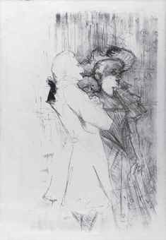 Henri De Toulouse-Lautrec - Lender et Auguez dans 'La Chanson de Fortunio'-1895 Henri De Toulouse-Lautrec - Lender et Auguez dans 'La Chanson de Fortunio'-1895