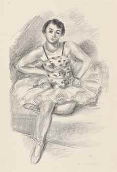 Danseuse assise, from Dix Danseuses-1927 Danseuse assise, from Dix Danseuses-1927