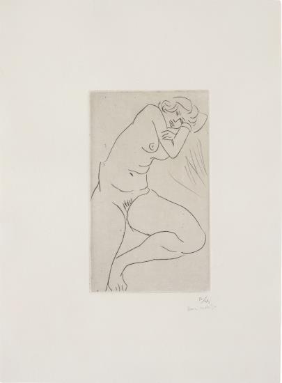 Nu assis, la tete dans les bras (Seated Nude, Head in Arms)-1929 Nu assis, la tete dans les bras (Seated Nude, Head in Arms)-1929
