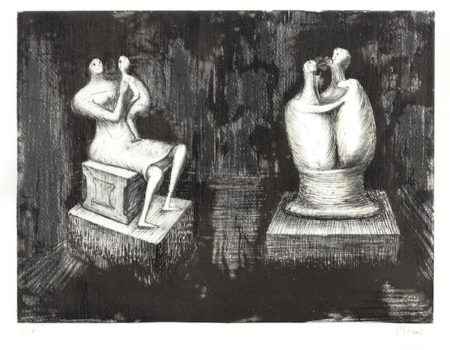 Sculptures Dark Interior-1973 Sculptures Dark Interior-1973