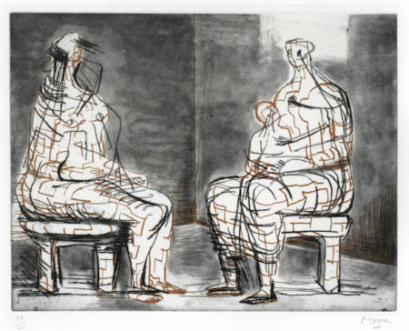 Two seated figures-1970 Two seated figures-1970