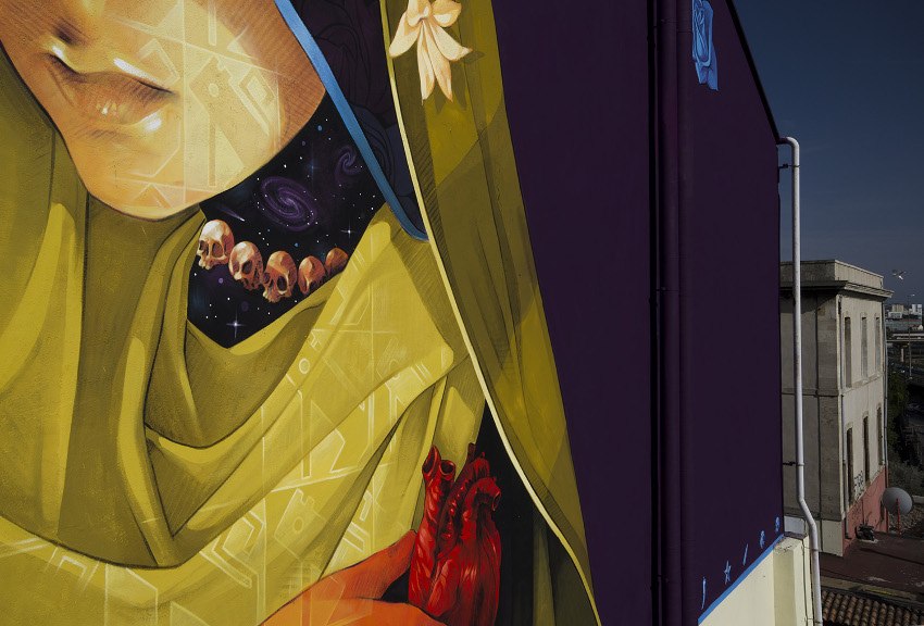 INTI - La Madre Secular (detail #2) Marseille, France, 2016