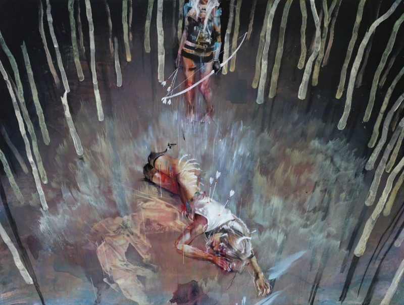 Ian Francis - Hunting Costume Accident, 2014, mixed media, contemporary art