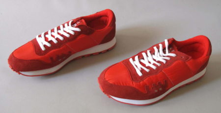 A pair of red sneakers. Size 44- A pair of red sneakers. Size 44-
