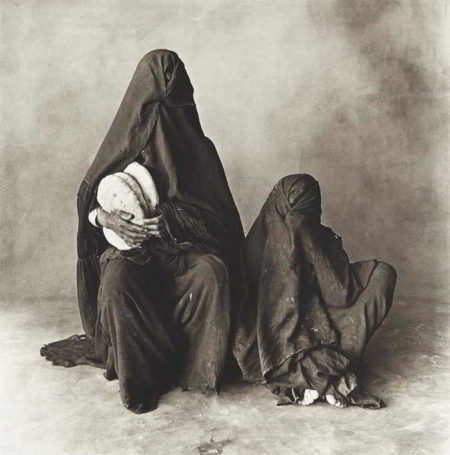Two Women in Black with Bread, Morocco-1971 Two Women in Black with Bread, Morocco-1971