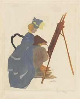 Une artiste (La femme au chevalet)-1900 Une artiste (La femme au chevalet)-1900