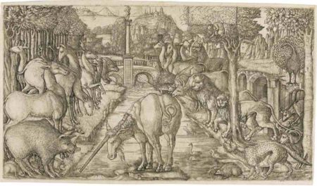The Unicorn Purifies The Water With His Horn-1560 The Unicorn Purifies The Water With His Horn-1560