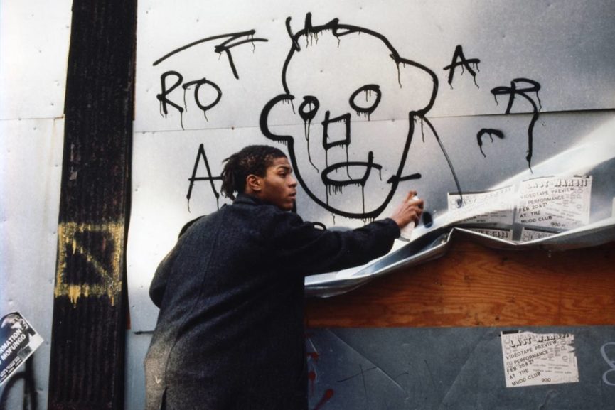 Basquiat american school graffiti andy city 1988