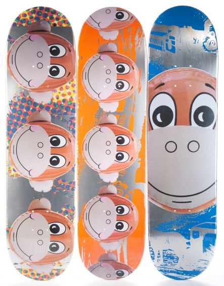 A Suite of Three Monkey Train Skate Decks-2006 A Suite of Three Monkey Train Skate Decks-2006