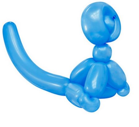 Balloon Monkey Wall Relief (Blue)-2011 Balloon Monkey Wall Relief (Blue)-2011