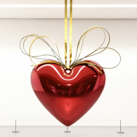 Hanging Heart (Magenta, Gold)-2006 Hanging Heart (Magenta, Gold)-2006