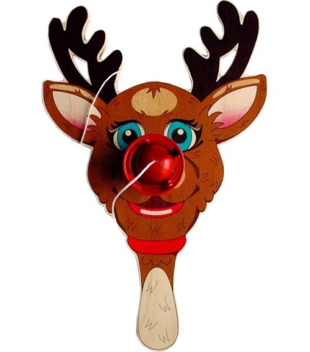 Rudolph the Red-Nosed Reindeer, Paddle Ball Game-2000 Rudolph the Red-Nosed Reindeer, Paddle Ball Game-2000