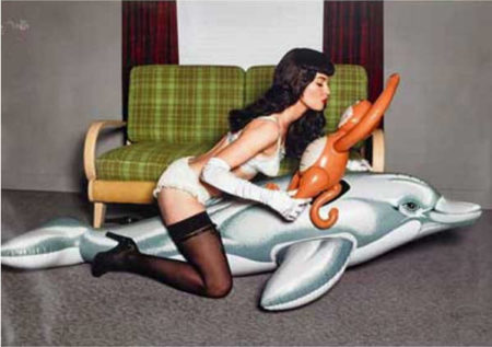 Untitled, Girl with Dolphin and Monkey-2006 Untitled, Girl with Dolphin and Monkey-2006