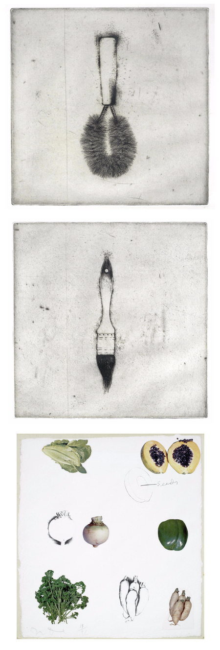 A Collection (Two etchings from Four German Brushes, Vegetables C, from Vegetables)-1973 A Collection (Two etchings from Four German Brushes, Vegetables C, from Vegetables)-1973