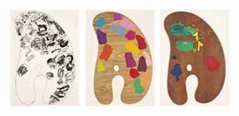 Three plates, from Four Palettes-1969 Three plates, from Four Palettes-1969