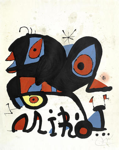 Affiche pour L'Exposition Miro, Louisiana Humelbaeck-1974 Affiche pour L'Exposition Miro, Louisiana Humelbaeck-1974