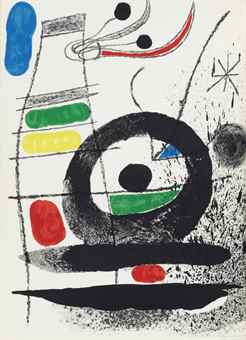 Joan Miro Lithographs (Vols. I-VI), Tudor Publishing Company and Maeght Editeur, New York and Paris; Le Chien de Coeur-1969 Joan Miro Lithographs (Vols. I-VI), Tudor Publishing Company and Maeght Editeur, New York and Paris; Le Chien de Coeur-1969