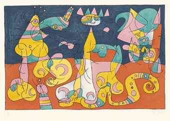 Plate IV, from Suites Pour Ubu Roi-1966 Plate IV, from Suites Pour Ubu Roi-1966