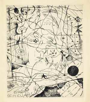 Louis Marcoussis-Joan Miro-Joan Miro and Louis Marcoussis - Portrait de Miro-1938 Louis Marcoussis-Joan Miro-Joan Miro and Louis Marcoussis - Portrait de Miro-1938