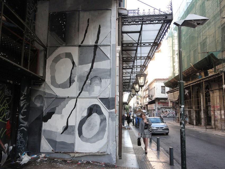 Johannes Mundinger - mural in Athens, Greece, 2016