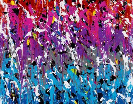 Radiance of Colorful Abstraction Comes with JonOne to Kolly Gallery