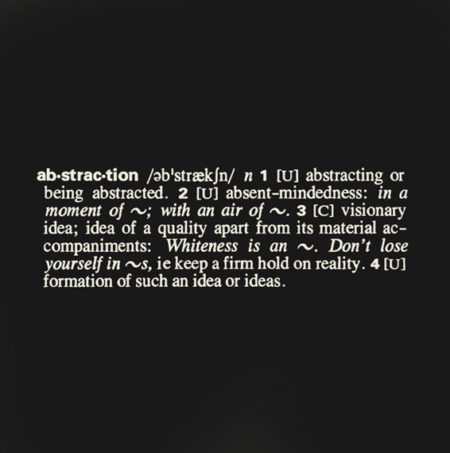 (Art as idea as idea) Abstraction-1967 (Art as idea as idea) Abstraction-1967