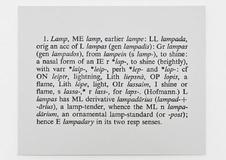 One and Three Lamps Detail of Definition-1965 One and Three Lamps Detail of Definition-1965